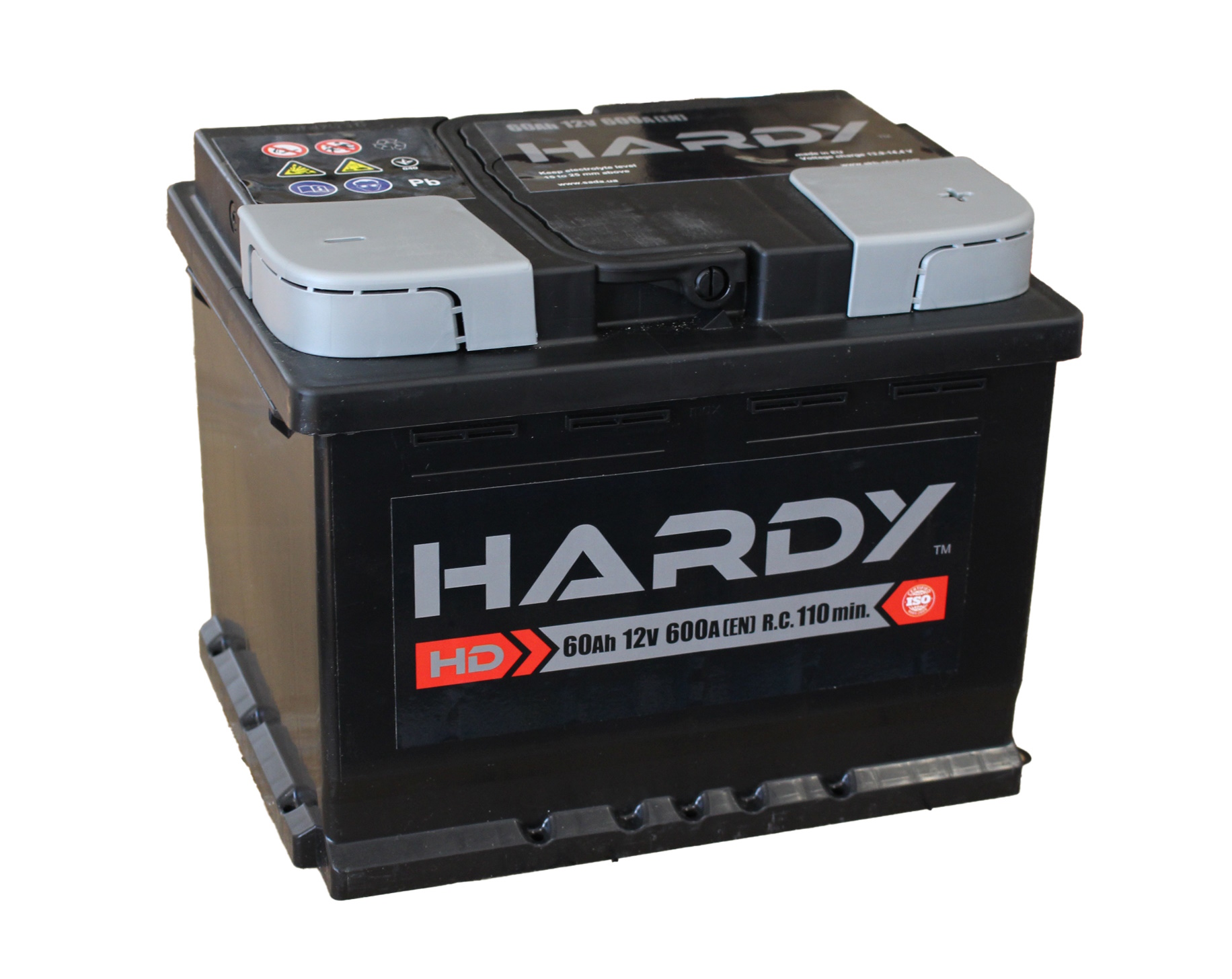 Батарея акумуляторна свинцева стартерна 6СТ-60Аз (0) HARDY